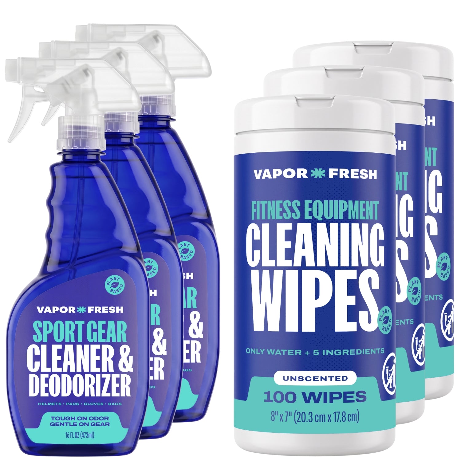 Home Gym Bundle (Unscented Wipes) – Vapor Fresh
