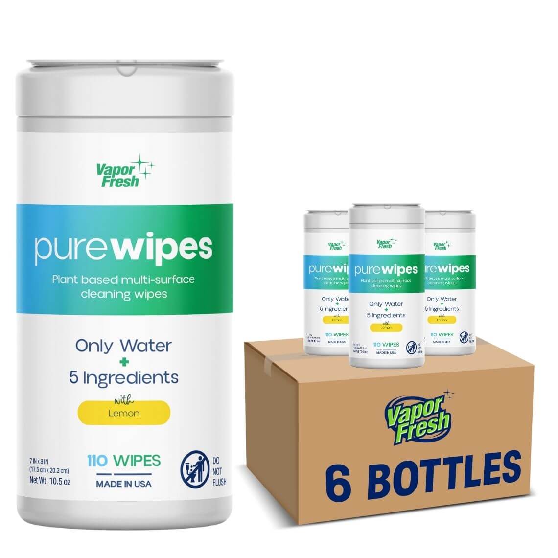 Vapor Fresh® Pure Wipes (110 Wipes)