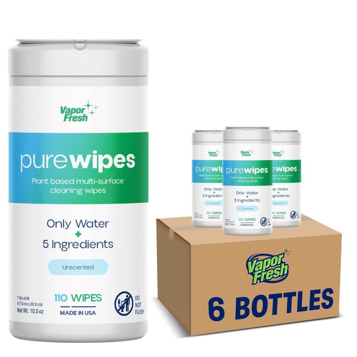 Vapor Fresh® Pure Wipes