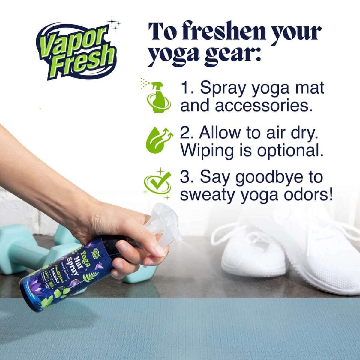 Vapor Fresh® Yoga Mat Cleaning Spray