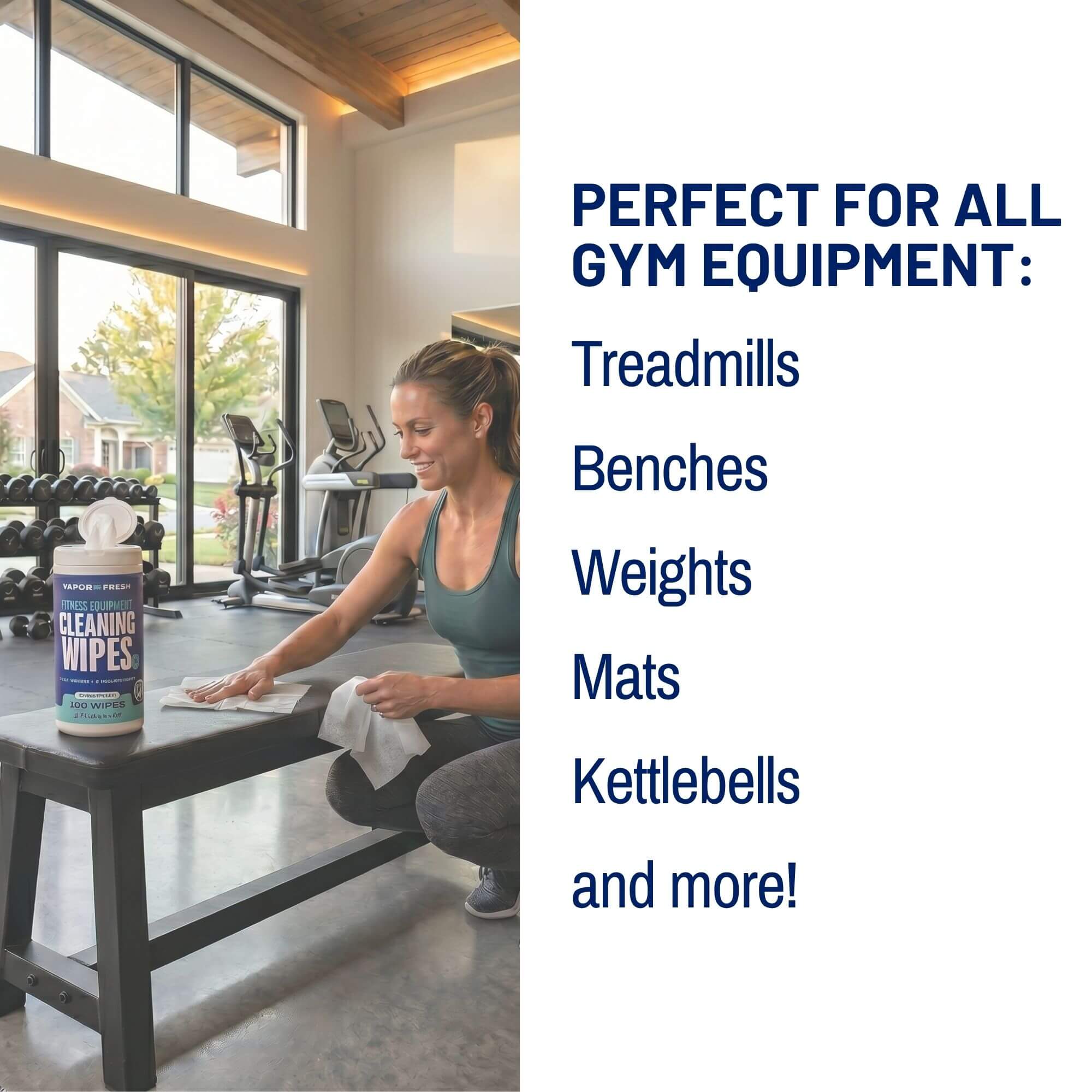 Fitness Equipment Cleaning Wipes