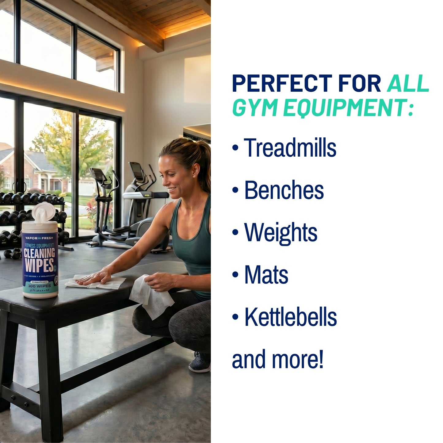Fitness Equipment Cleaning Wipes
