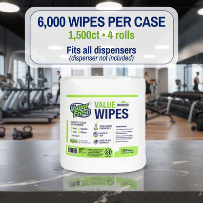 Fitness Equipment Value Wipes (1500ct)