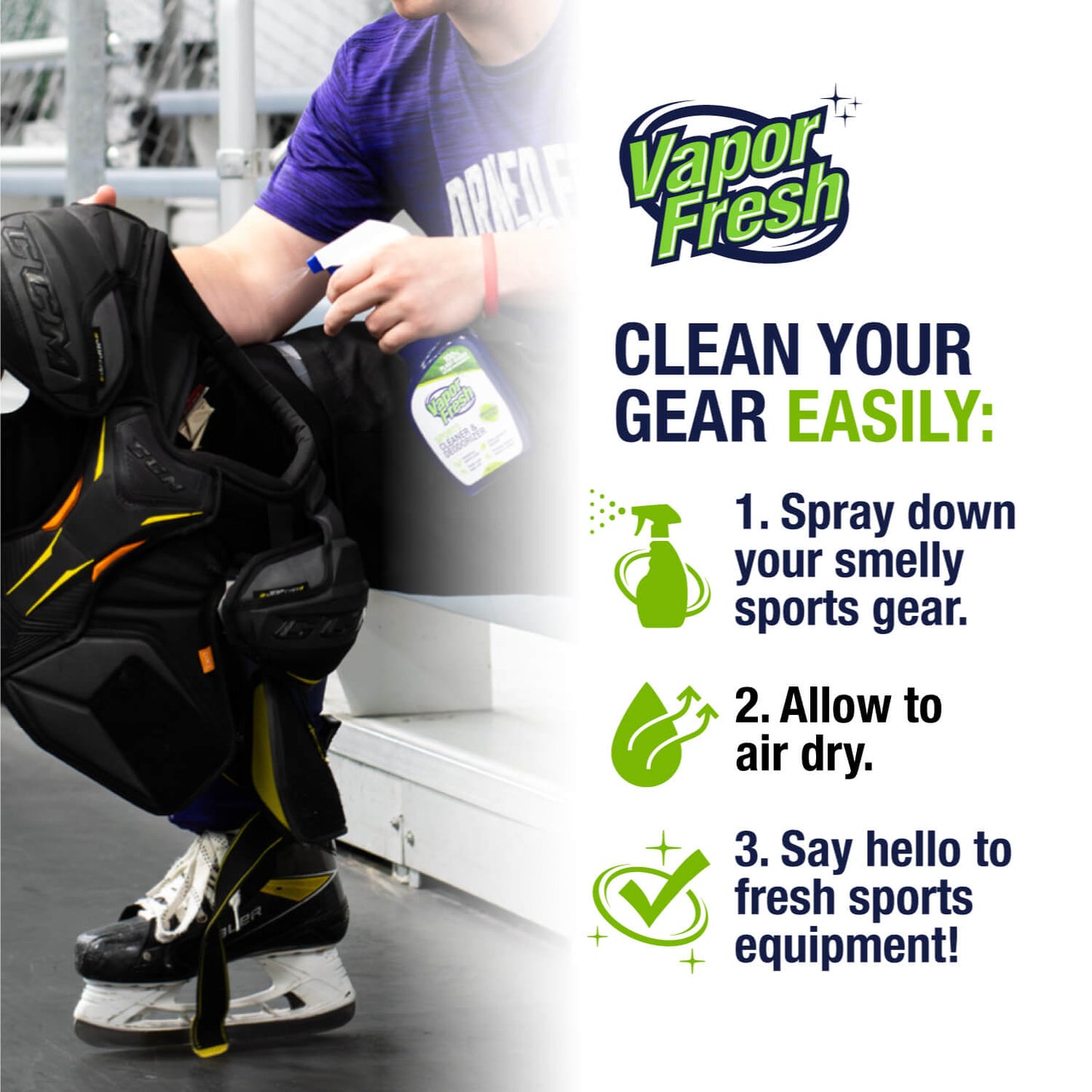 Vapor Fresh® Sports Cleaner & Deodorizer