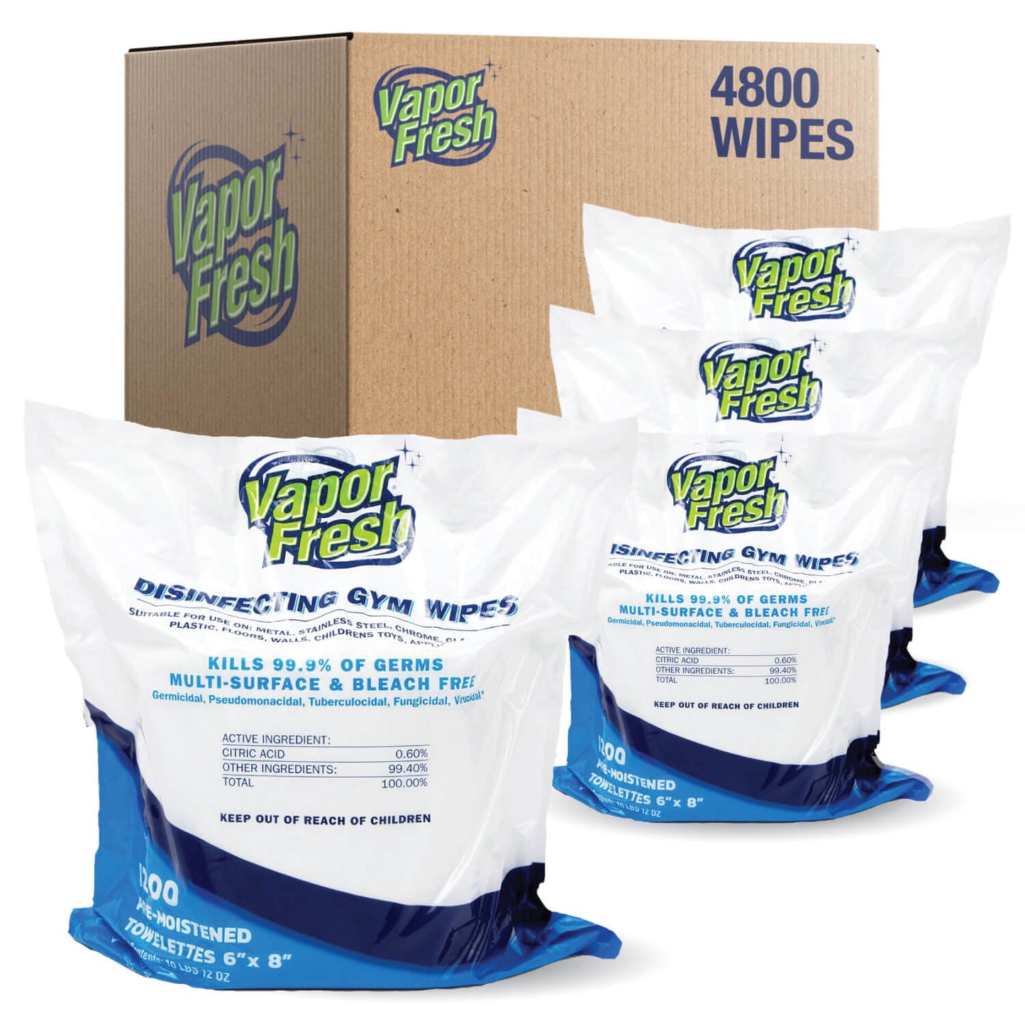 Vapor Fresh® Disinfecting Gym Wipes