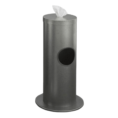 Metal Wipe Dispenser Stand With Trash Bin
