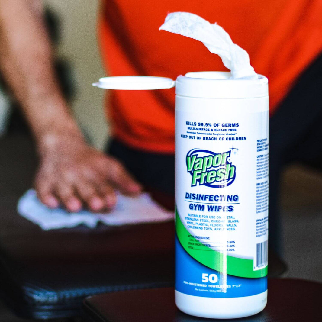 Clean Sports & Gym Equipment Without Toxic Chemicals Vapor Fresh